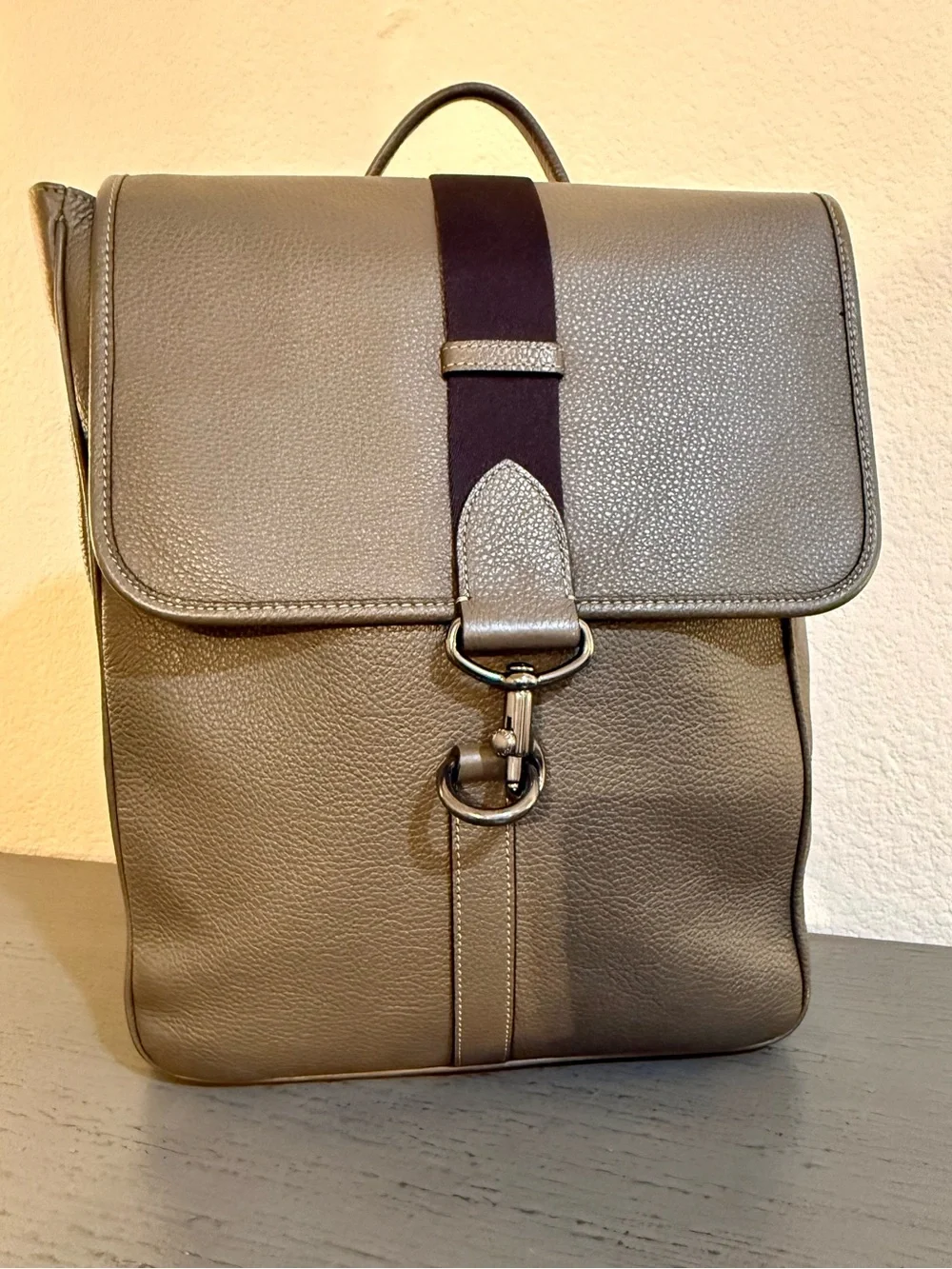 Coach Blaine Backpack CJ577 - Olive Drab Pebble Leather